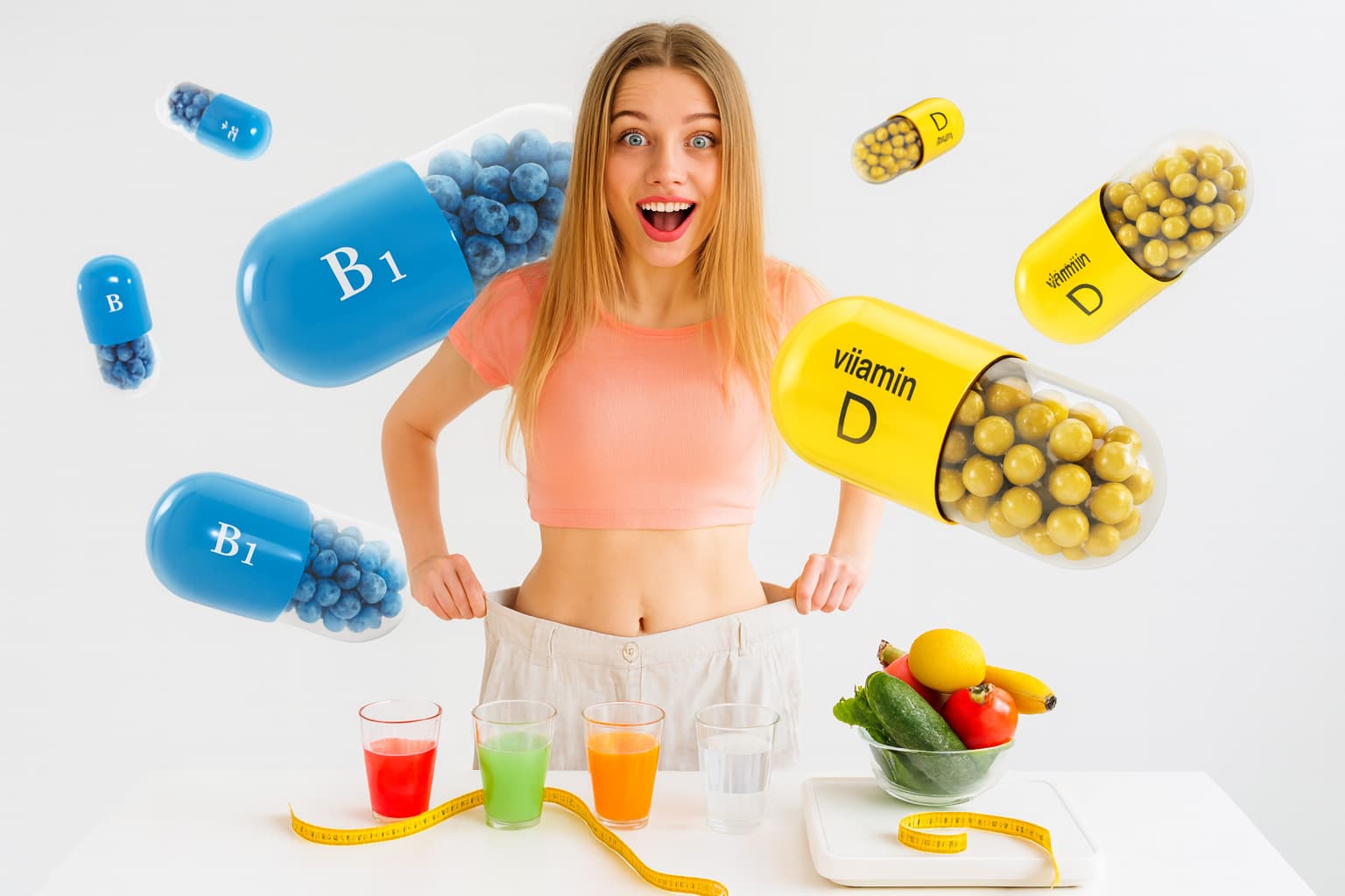 Какие витамины помогут при похудении?